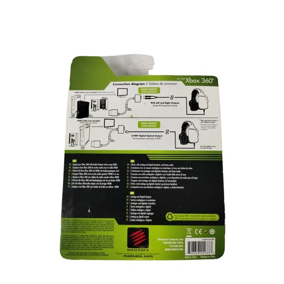 Mad Catz XBOX 360 Headset Adapter HDMI Connections Analog Digital Audio Output - Picture 5 of 8